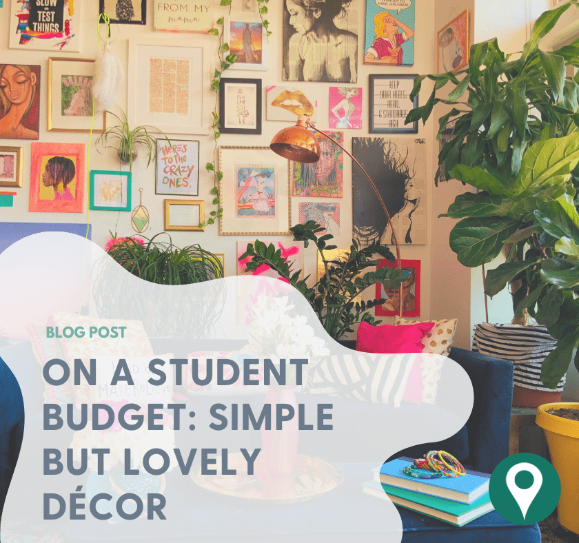 On a student budget decor: Simple but lovely